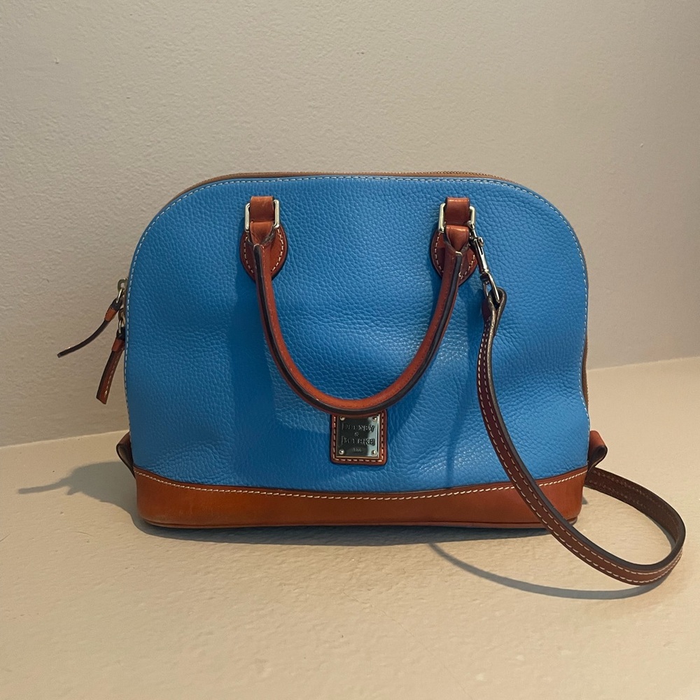 Dooney & Bourke Pebble Grain Zip Zip Satchel with shoulder strap